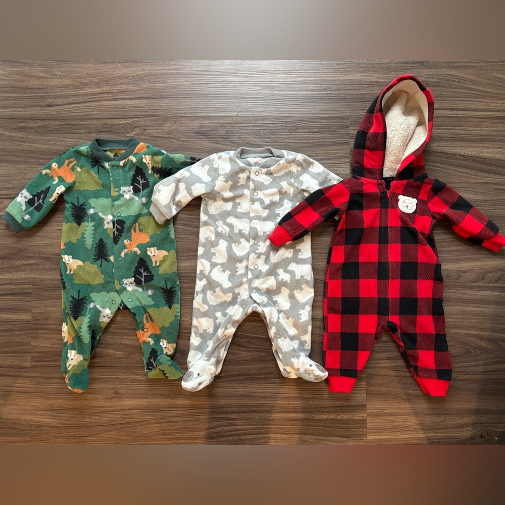 Baby Fleece Outfits Size 3 Months